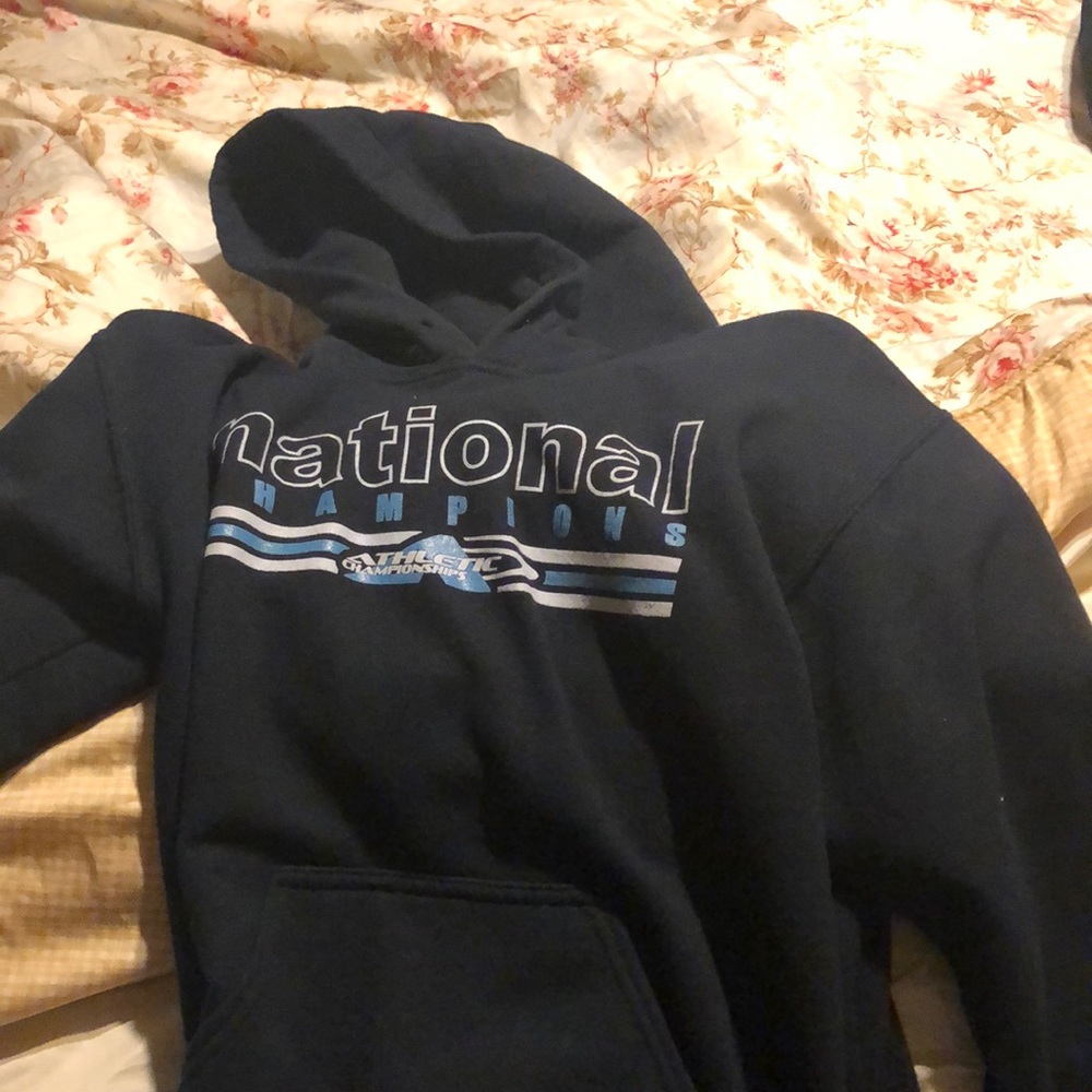 Black championship hoodie